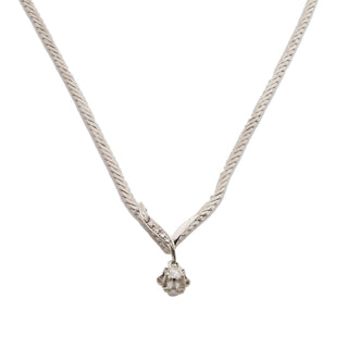 Brillantcollier aus 750 Weißgold mit Diamant, nachhaltiger second hand Schmuck perfekt aufgearbeitet