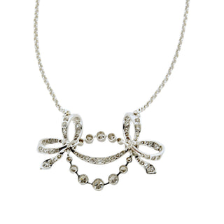 Brillantcollier aus 750 Weißgold, nachhaltiger second-hand Schmuck perfekt aufgearbeitet