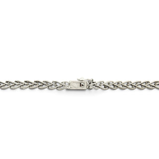 Collier aus 585 Weißgold mit Perle und Rubin, nachhaltiger second hand Schmuck perfekt aufgearbeitet
