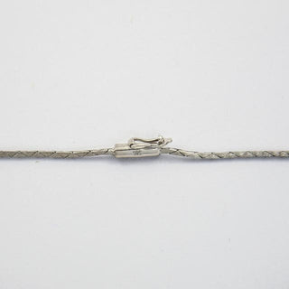 Saphircollier aus 585 Weißgold mit Brillant, nachhaltiger second hand Schmuck perfekt aufgearbeitet