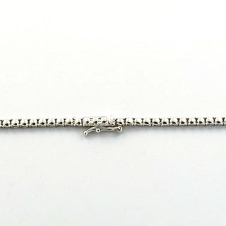 Collier aus 750 Weißgold mit Tansanit und Brillant, nachhaltiger second hand Schmuck perfekt aufgearbeitet
