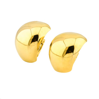 Creolen aus 750 Gelbgold, nachhaltiger second hand Schmuck perfekt aufgearbeitet