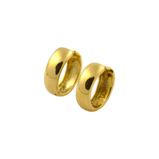 Creolen aus 585 Gelbgold, nachhaltiger second hand Schmuck perfekt aufgearbeitet