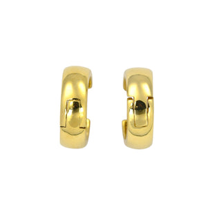 Creolen aus 585 Gelbgold, nachhaltiger second hand Schmuck perfekt aufgearbeitet