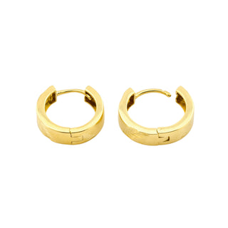 Creolen aus 585 Gelbgold, nachhaltiger second hand Schmuck perfekt aufgearbeitet
