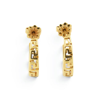 Creolen aus 585 Gelbgold, nachhaltiger second hand Schmuck perfekt aufgearbeitet