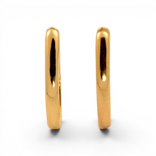 Creolen aus 750 Gelbgold, nachhaltiger second-hand Schmuck perfekt aufgearbeitet