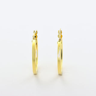 Creolen aus 750 Gelbgold, nachhaltiger second hand Schmuck perfekt aufgearbeitet