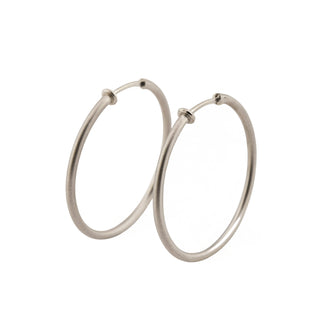 Creolen aus 950 Platin, nachhaltiger second hand Schmuck perfekt aufgearbeitet