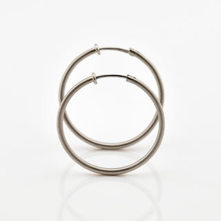 Creolen aus 950 Platin, nachhaltiger second hand Schmuck perfekt aufgearbeitet