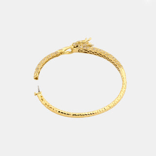 EFFY Brillantarmreif Drache aus 585 Gelbgold mit Diamant, nachhaltiger second hand Schmuck perfekt aufgearbeitet