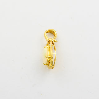 An-/Einhänger aus 750 Gelbgold mit Opal und Brillant, nachhaltiger second hand Schmuck perfekt aufgearbeitet