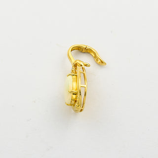 An-/Einhänger aus 750 Gelbgold mit Opal und Brillant, nachhaltiger second hand Schmuck perfekt aufgearbeitet