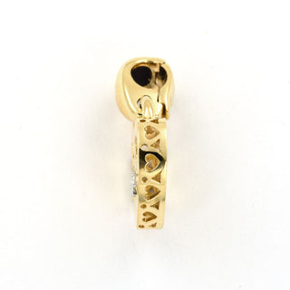 Laudier Brillantanhänger Elefant aus 750 Gelbgold, nachhaltiger second hand Schmuck perfekt aufgearbeitet