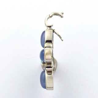 An-/Einhänger aus 585 Gelbgold mit Topas und Achat, nachhaltiger second hand Schmuck perfekt aufgearbeitet