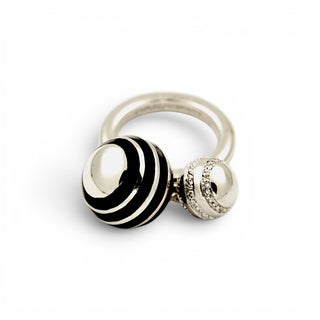 Emporio Armani Ring aus 925 Silber, nachhaltiger second-hand Schmuck perfekt aufgearbeitet