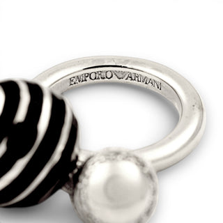 Emporio Armani Ring aus 925 Silber, nachhaltiger second-hand Schmuck perfekt aufgearbeitet