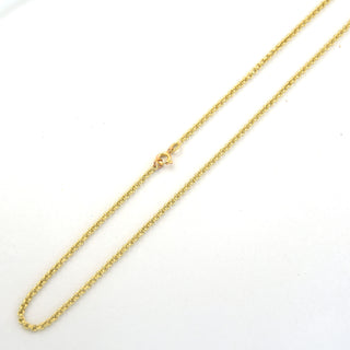 Erbskette aus 585 Gelbgold, nachhaltiger second hand Schmuck perfekt aufgearbeitet