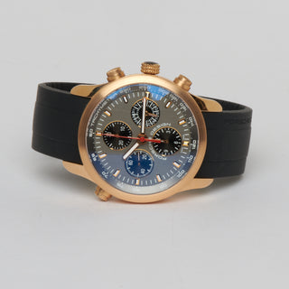 Eterna Herrenarmbanduhr Porsche Design PTR Dashboard mit Chronograph, Datumsanzeige und Doppelchronograph und Chronometer, Kleine Sekunde und Leuchtindizes, gebrauchte Luxusuhr im Top-Zustand