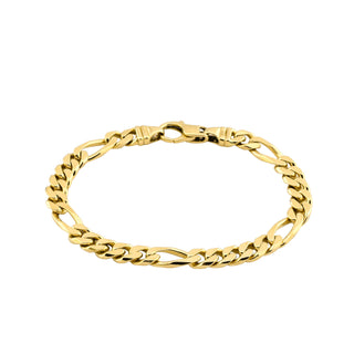 F. Binder Figaroarmband aus 585 Gelbgold, nachhaltiger second hand Schmuck perfekt aufgearbeitet