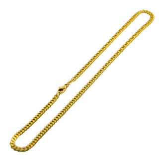 F. Binder Flachpanzerkette aus 585 Gelbgold, nachhaltiger second hand Schmuck perfekt aufgearbeitet