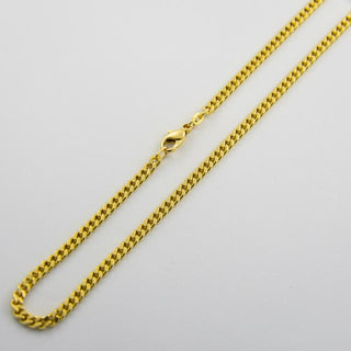 F. Binder Flachpanzerkette aus 585 Gelbgold, nachhaltiger second hand Schmuck perfekt aufgearbeitet
