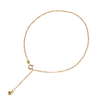 Binder Fußkettchen aus 585 Gelbgold, nachhaltiger second hand Schmuck perfekt aufgearbeitet