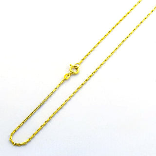 FBM Haferkornkette aus 585 Gelbgold, nachhaltiger second hand Schmuck perfekt aufgearbeitet