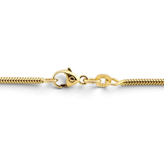 FBM Kette mit Smaragdanhänger aus 585 Gelbgold mit Brillant, nachhaltiger second-hand Schmuck perfekt aufgearbeitet