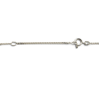 FBM Kette mit Brillantanhänger aus 585 Weißgold, nachhaltiger second-hand Schmuck perfekt aufgearbeitet