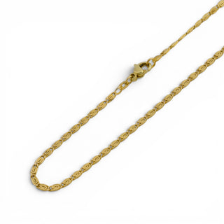 FBM S-Panzerkette aus 585 Gelbgold, nachhaltiger second-hand Schmuck perfekt aufgearbeitet