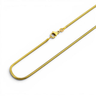 FBM Schlangenkette aus 585 Gelbgold, nachhaltiger second-hand Schmuck perfekt aufgearbeitet