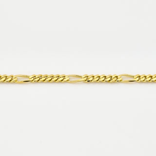 Figaroarmband aus 585 Gelbgold, nachhaltiger second hand Schmuck perfekt aufgearbeitet