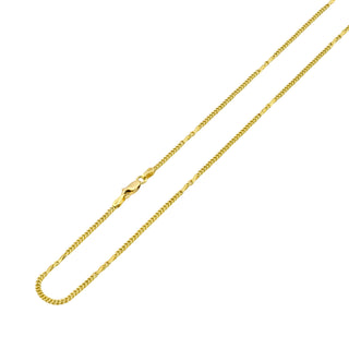 Figarokette aus 585 Gelbgold, nachhaltiger second hand Schmuck perfekt aufgearbeitet