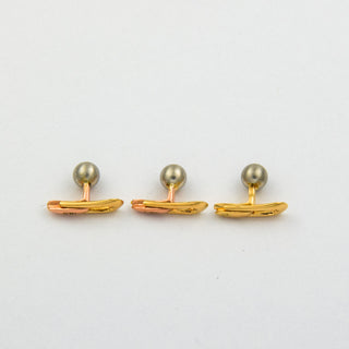Frackknöpfe aus 585 Gelb- und Rotgold, nachhaltiger second hand Schmuck perfekt aufgearbeitet