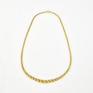 Garibaldikette aus 585 Gelbgold, nachhaltiger second hand Schmuck perfekt aufgearbeitet