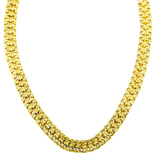 Garibaldikette aus 585 Gelbgold, nachhaltiger second hand Schmuck perfekt aufgearbeitet