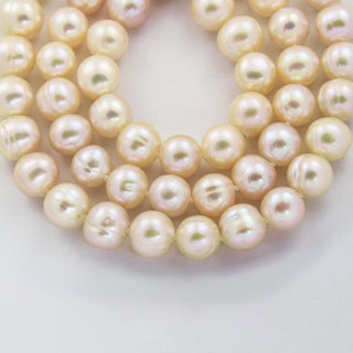 Gellner Stahl Perlenkette mit Schließe aus Edelstahl mit Brillant, nachhaltiger second hand Schmuck perfekt aufgearbeitet