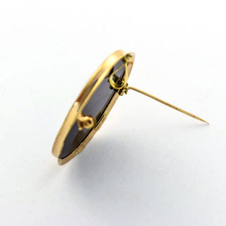Anhänger/Brosche aus 585 Gelbgold mit Kamee/Gemme, nachhaltiger second hand Schmuck perfekt aufgearbeitet