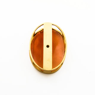 Schotten Anhänger aus 750 Gelbgold mit Kamee/Gemme und Brillant, nachhaltiger second hand Schmuck perfekt aufgearbeitet