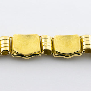 Gliederarmband aus 750 Gelbgold, nachhaltiger second hand Schmuck perfekt aufgearbeitet