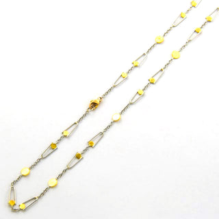 Halskette aus 950 Platin/Gold, nachhaltiger second hand Schmuck perfekt aufgearbeitet