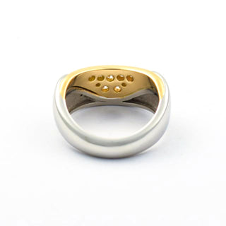 Brillantring aus 950 Platin/Gold, nachhaltiger second hand Schmuck perfekt aufgearbeitet