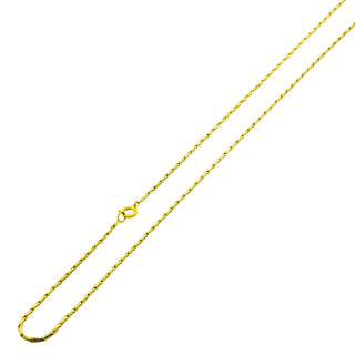 Haferkornkette aus 585 Gelbgold, nachhaltiger second hand Schmuck perfekt aufgearbeitet