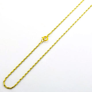 Haferkornkette aus 585 Gelbgold, nachhaltiger second hand Schmuck perfekt aufgearbeitet
