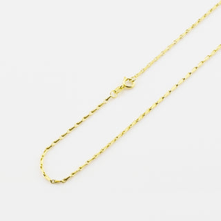 Haferkornkette aus 585 Gelbgold, nachhaltiger second hand Schmuck perfekt aufgearbeitet