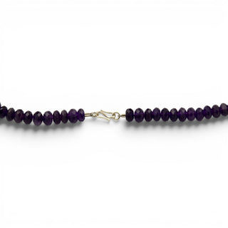 Amethystkette mit Schließe aus Silber, nachhaltiger second hand Schmuck perfekt aufgearbeitet