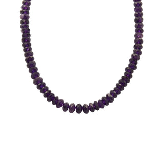 Amethystkette mit Schließe aus Silber, nachhaltiger second hand Schmuck perfekt aufgearbeitet