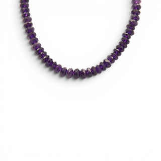 Amethystkette mit Schließe aus Silber, nachhaltiger second hand Schmuck perfekt aufgearbeitet