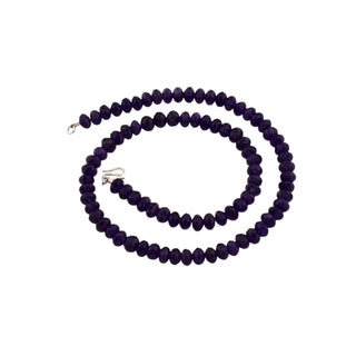 Amethystkette mit Schließe aus Silber, nachhaltiger second hand Schmuck perfekt aufgearbeitet